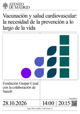 Poster: Vacunación y salud cardiovascular: la necesidad de la prevención a lo largo de la vida, Ateneo Científico, Literario y Artístico de Madrid, Oct 28