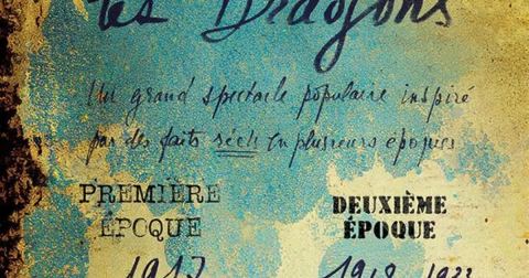 Affiche : Ici sont les dragons : Deuxième époque, Théâtre du Soleil, 24 oct.
