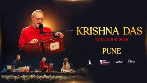 Poster: Krishna Das India Tour 2026 | Pune, Mayfield Yash Garden, Oct 30