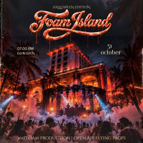 Poster: Foam Island-Halloween Edition, Courtyard by Marriott Bengaluru Hebbal, Oct 31