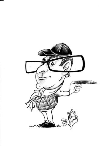 Poster: Atelier caricature, Bfm Aurence, Nov 7