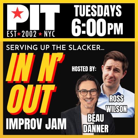 Poster: IN N' OUT IMPROV JAM, The PIT Mainstage, Oct 27