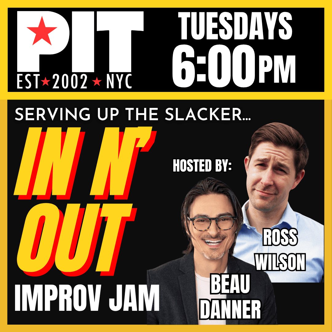 Poster: IN N' OUT IMPROV JAM, The PIT Mainstage, Tuesday, October 27