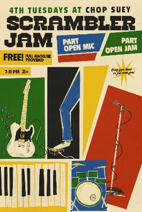 Poster: SCRAMBLER JAM!