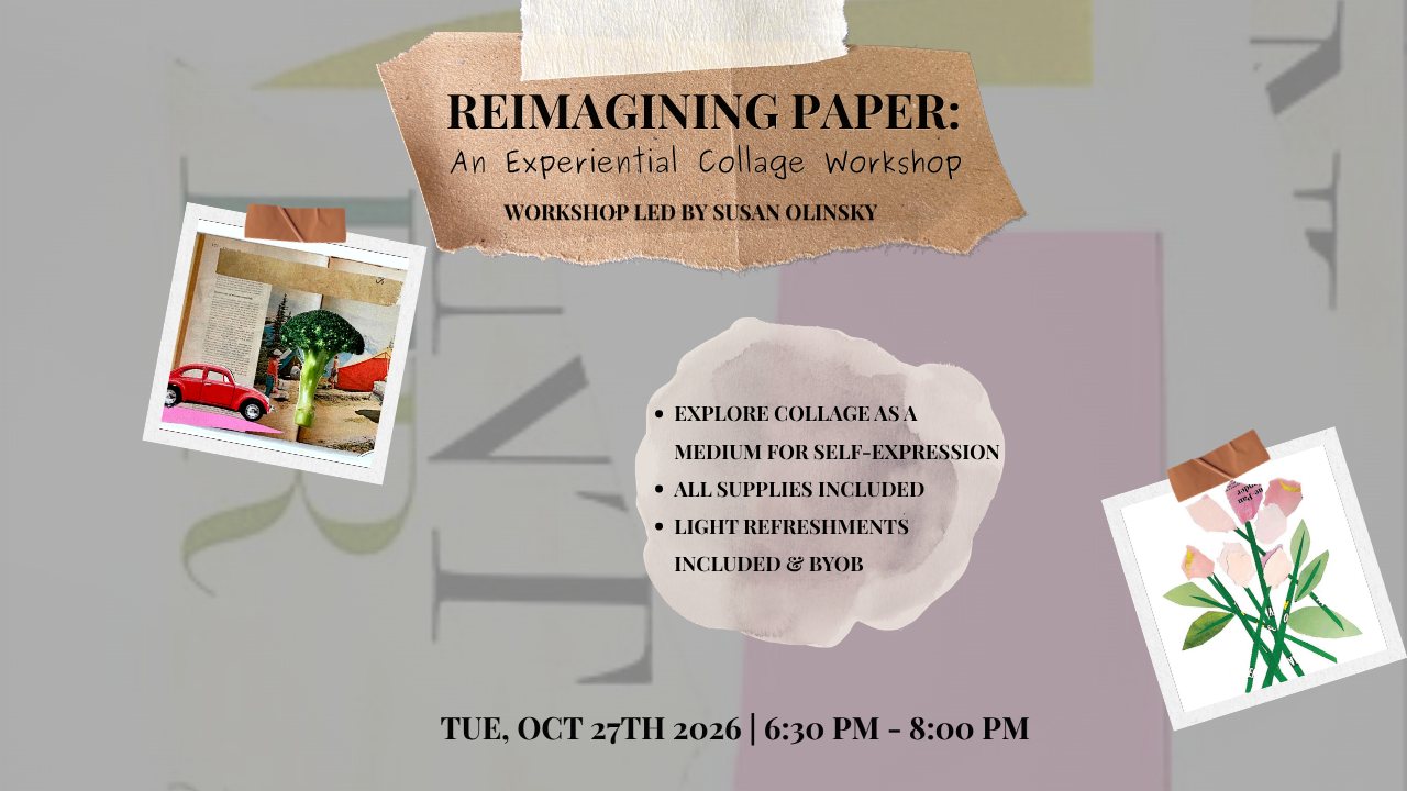 Poster: Collage Workshop with Susan Olinsky
