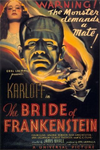 Poster: The Bride of Frankenstein, Vista Theatre, Oct 31