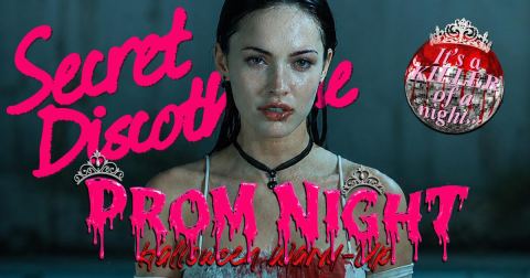 Poster: Secret Discotheque: PROM NIGHT HALLOWEEN 🌹🩸, Chalk, Oct 29
