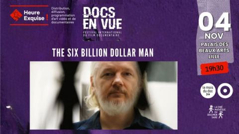 Affiche : DOCS EN VUE : projection/rencontre THE SIX BILLION DOLLAR MAN de Eugene Jackeri, Palais des Beaux-Arts de Lille, 4 nov.