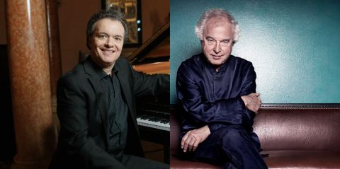 Locandina: Evgeny Kissin / András Schiff, Auditorium Parco della Musica Ennio Morricone, 9 nov