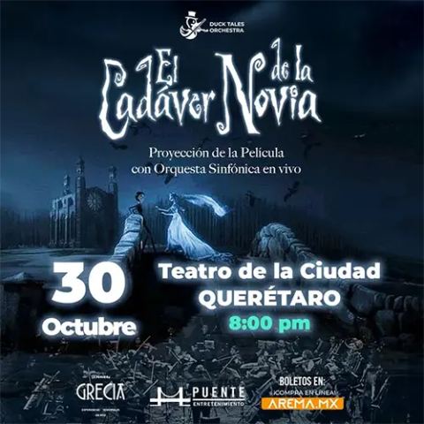 Poster: El Cadáver de la Novia: Orquesta Sinfónica, Teatro de la Ciudad, Oct 30