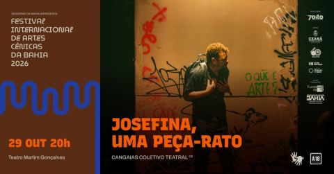 Poster: Josefina: Uma Peça-Rato, Teatro Martim Gonçalves, Oct 29