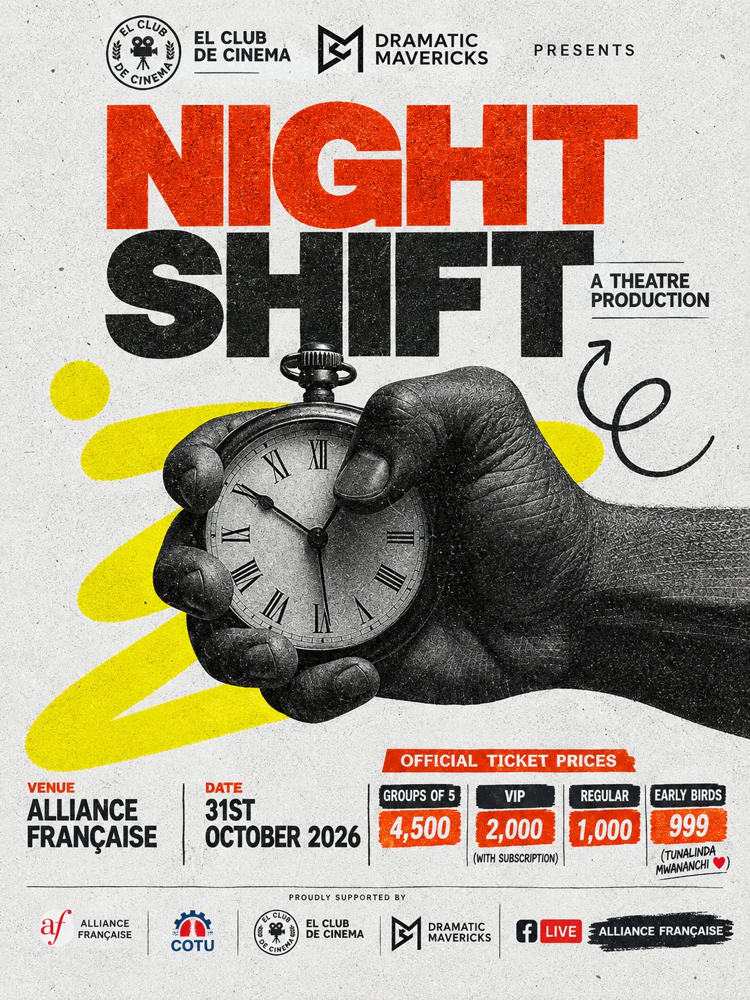 Poster: NIGHT SHIFT (a commercial play)