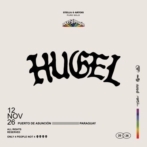 Poster: Hugel, Centro Cultural Puerto de Asunción, Nov 12