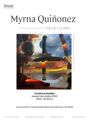 Cartel: Valle y Llano, Drexel Galería, 1 oct