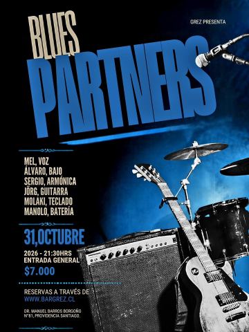 Cartel: Blues Partners, 31 de octubre, Bar Grez, 31 oct