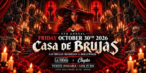 Poster: Casa de Brujas: Halloween Costume Party Los Angeles | Chapter Hollywood, Chapter Hollywood, Oct 30