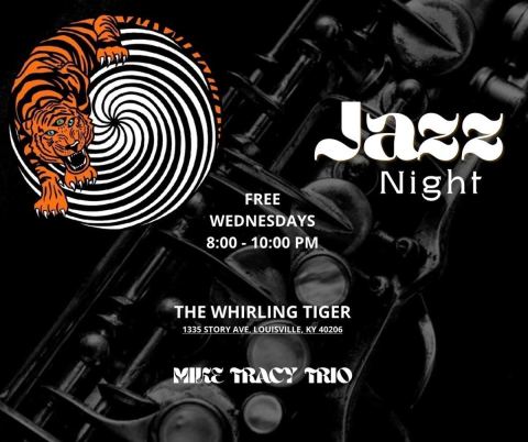 Poster: Wednesday Night Jazz, The Whirling Tiger, Oct 28