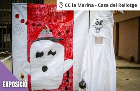 Cartel: Exposició "Joc del Fantasma", Centre Cívic la Marina – Sala Maremar, 23 oct