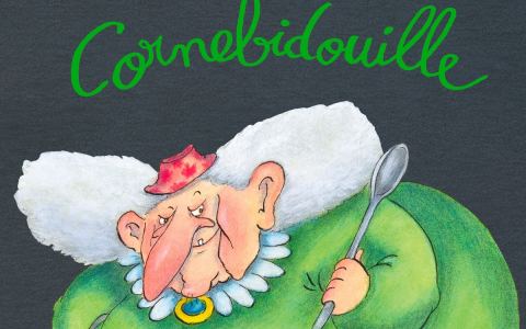 Affiche : Exposition "Cornebidouille" de L'école des loisirs, Médiathèque Marguerite Yourcenar, 13 oct.