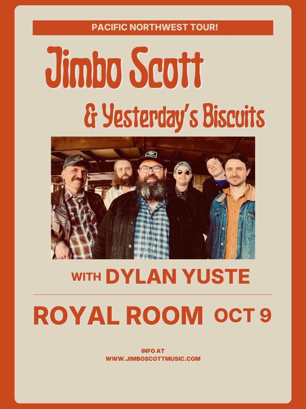 Poster: Jimbo Scott & Yesterdays Biscuits