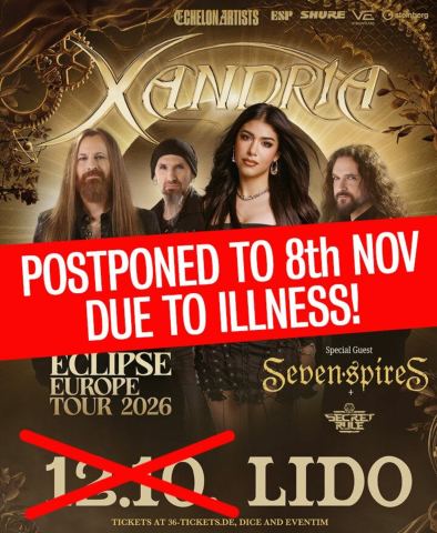 Plakat: XANDRIA, Lido, 8. Nov.