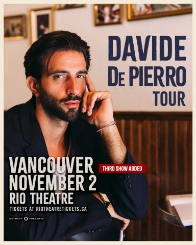 Poster: Davide de Pierro, Rio Theatre, Nov 1