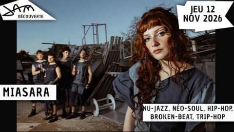 Affiche : MIASARA, Le JAM, 12 nov.