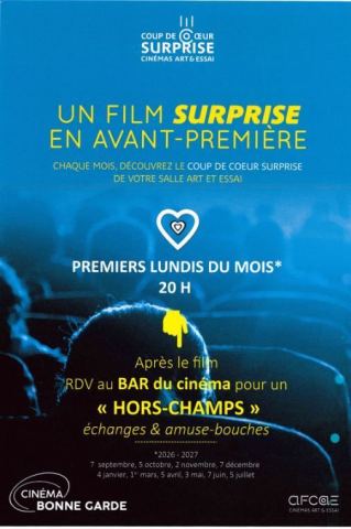 Affiche : Un film surprise en avant-première, Cinéma Bonne Garde, 2 nov.