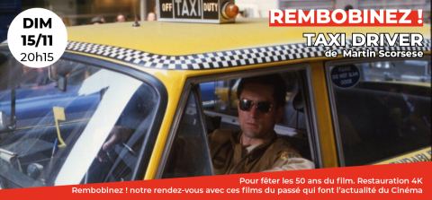 Poster: Rembobinez ! Taxi Driver de Martin Scorsese, Cinéma Arvor, Nov 15