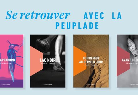 Poster: LANCEMENT COLLECTIF | LA PEUPLADE, Librairie Gallimard, Apr 10