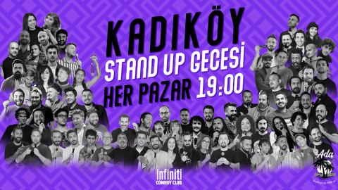 Afiş: Kadıköy Stand Up Gecesi Pazar 19:00, Infiniti Comedy Club, 1 Kas