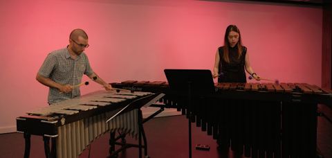 Poster: Vancouver Percussion - Marimba & Vibraphone Duo, Notional Space, Nov 11