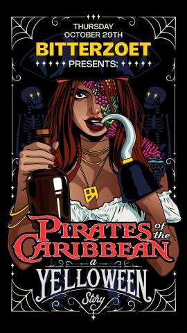 Poster: A Yelloween Story: Pirates of the Caribbean, Bitterzoet, Oct 29