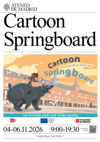 Cartel: Cartoon Springboard, Ateneo Científico, Literario y Artístico de Madrid, 4 nov