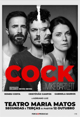 Cartaz: Cock, Teatro Maria Matos, 2/11