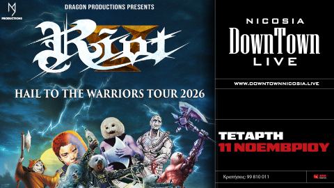 Poster: RIOT V, DownTown Live, Nov 11