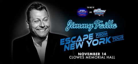 Poster: Jimmy Failla: Escape From New York, Clowes Memorial Hall, Nov 14