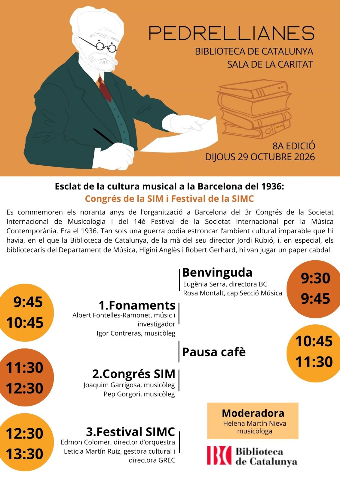 Poster: Trobades 'Pedrellianes'