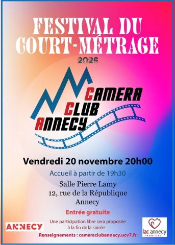Affiche : 11eme Festival du Court -Métrage, Salle Pierre Lamy, 20 nov.