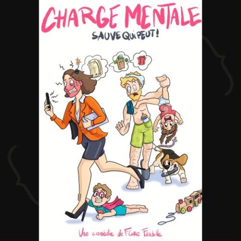 Affiche : Charge Mentale, sauve qui peut !, Le Spotlight, 28 oct.