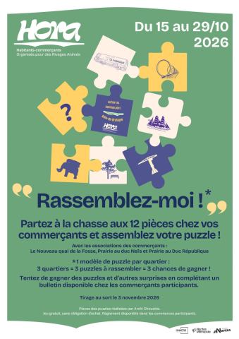 Affiche : Rassemblez-moi !, Ile de Nantes et Quai de la Fosse, 15 oct.