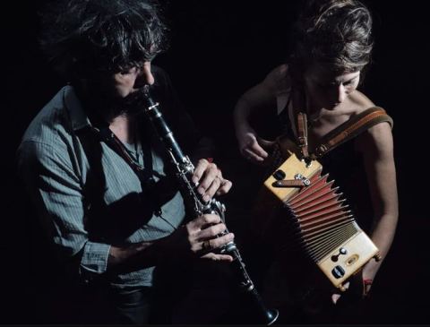 Affiche : Duo Cabaret - Delaroziere   Troc de chansons, Salle AB de la Mano, 6 nov.