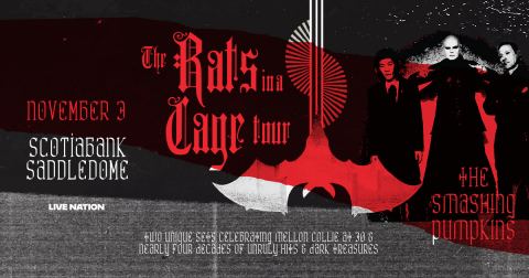 Poster: Smashing Pumpkins: The Rats In A Cage Tour - Two Unique Sets Celebrating Mellon Collie at 30 and Nearly Four Decades of Unruly Hits and Dark Treasures, Unknown, Nov 3