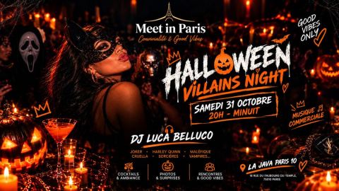 Poster: HALLOWEEN • VILLAINS NIGHT, La Java, Oct 31