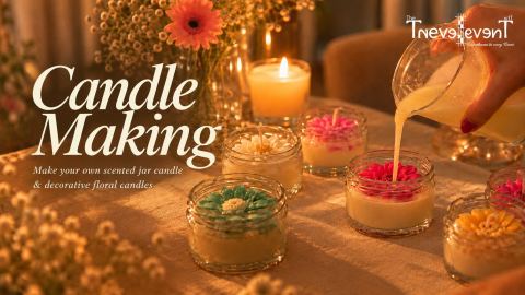 Poster: Candle Making Workshop, Artstation Khar, Oct 31