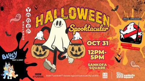 Poster: Halloween Spooktacular, Sankofa Square, Oct 31