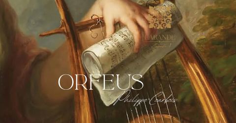 Plakat: Barokkansambel LaBande. Orfeus – Philippe Courbois, Kadrioru kunstimuuseum, 14. nov