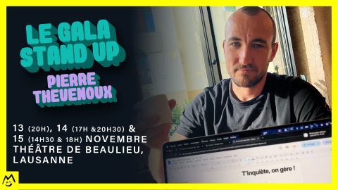 Affiche : Montreux Comedy Festival « Gala Stand-up », Théâtre de Beaulieu, 13 nov.
