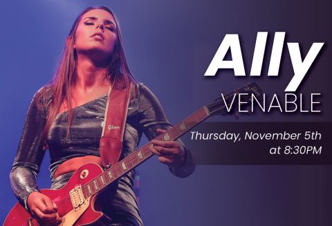 Poster: ALLY VENABLE BAND, The Iridium, Nov 5