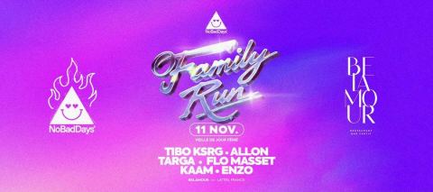 Poster: NoBadDays Family Run 2, Belamour, Nov 10